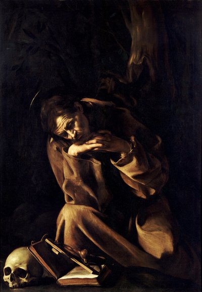 Saint Francis in Meditation by Michelangelo Merisi Caravaggio